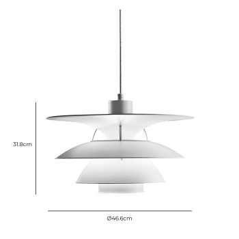 Specification Image for Louis Poulsen PH 5-4½ Pendant