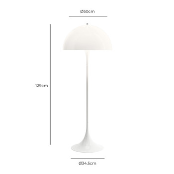 Specification Image for Louis Poulsen Panthella Floor Lamp