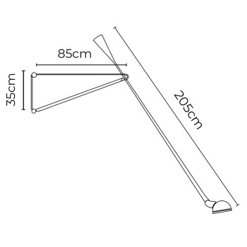 Specification Image for Flos 265 Wall Light