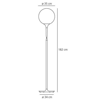 Specification Image for Artemide Castore 35 Floor Lamp