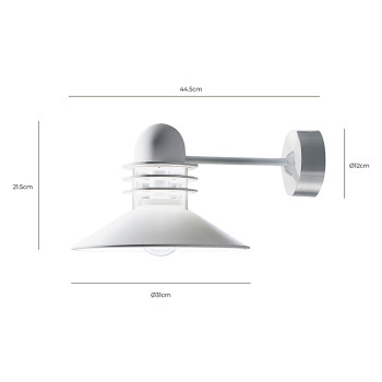 Specification image for Louis Poulsen Nyhavn Wall Light