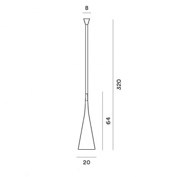 Specification Image for Foscarini Uto Outdoor Pendant 