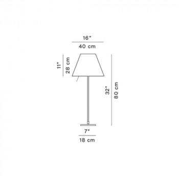 Specification Image for Luceplan Costanza Table Lamp