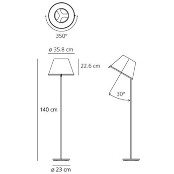 Specification Image for Artemide Choose Floor Lamp