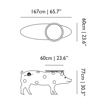 Specification Image for Moooi Pig Table