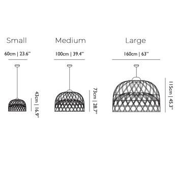 Specification Image for Moooi Emperor Suspension Light