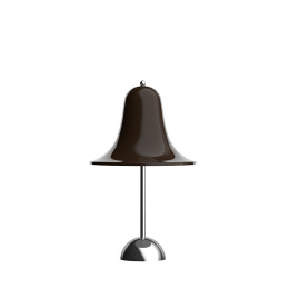 Verpan Pantop LED Portable Table Lamp Pitch Brown