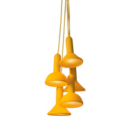 Established & Sons Torch Bunch Suspension - S5 Yellow