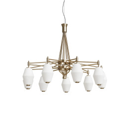 Northern Dahl Chandelier Small - Brass