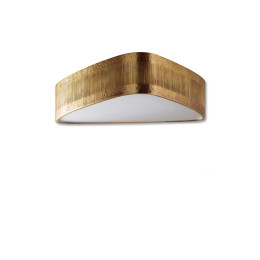 Porta Romana Allegra Bulkhead Ceiling Light Aged Brass