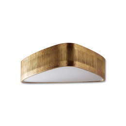Porta Romana Allegra Bulkhead Ceiling Light Aged Brass