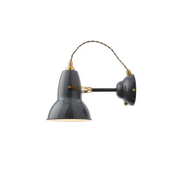 Anglepoise Original 1227 Brass Wall Light Elephant Grey