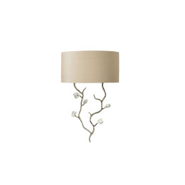 Porta Romana Trailing Blossom Wall Light Decayed Silver
