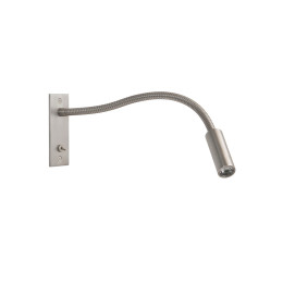 Astro Leo Switched LED Wall Light Matt Nickel