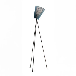 Northern Oslo Wood Floor Lamp Black Green